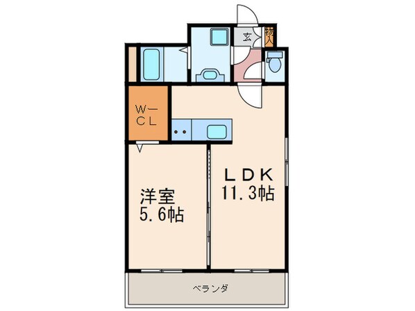 レーヴ陣原の物件間取画像